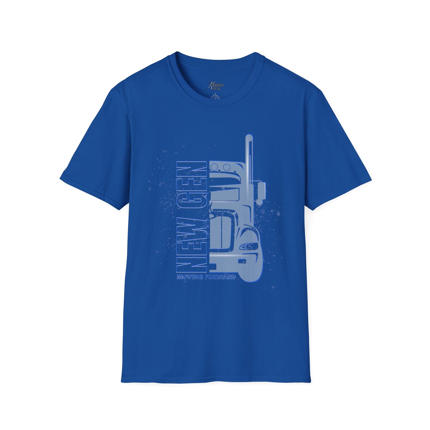 New Gen Truck Graphic T-Shirt, Unisex Softstyle Tee, Perfect for Truck Lovers, Gifts for Dad, Casual Wear, Birthday Present