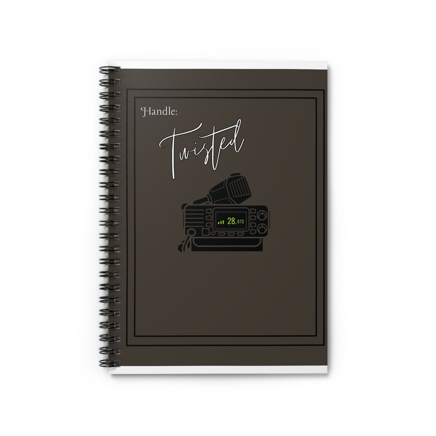 CB Radio-Grey Spiral Notebook