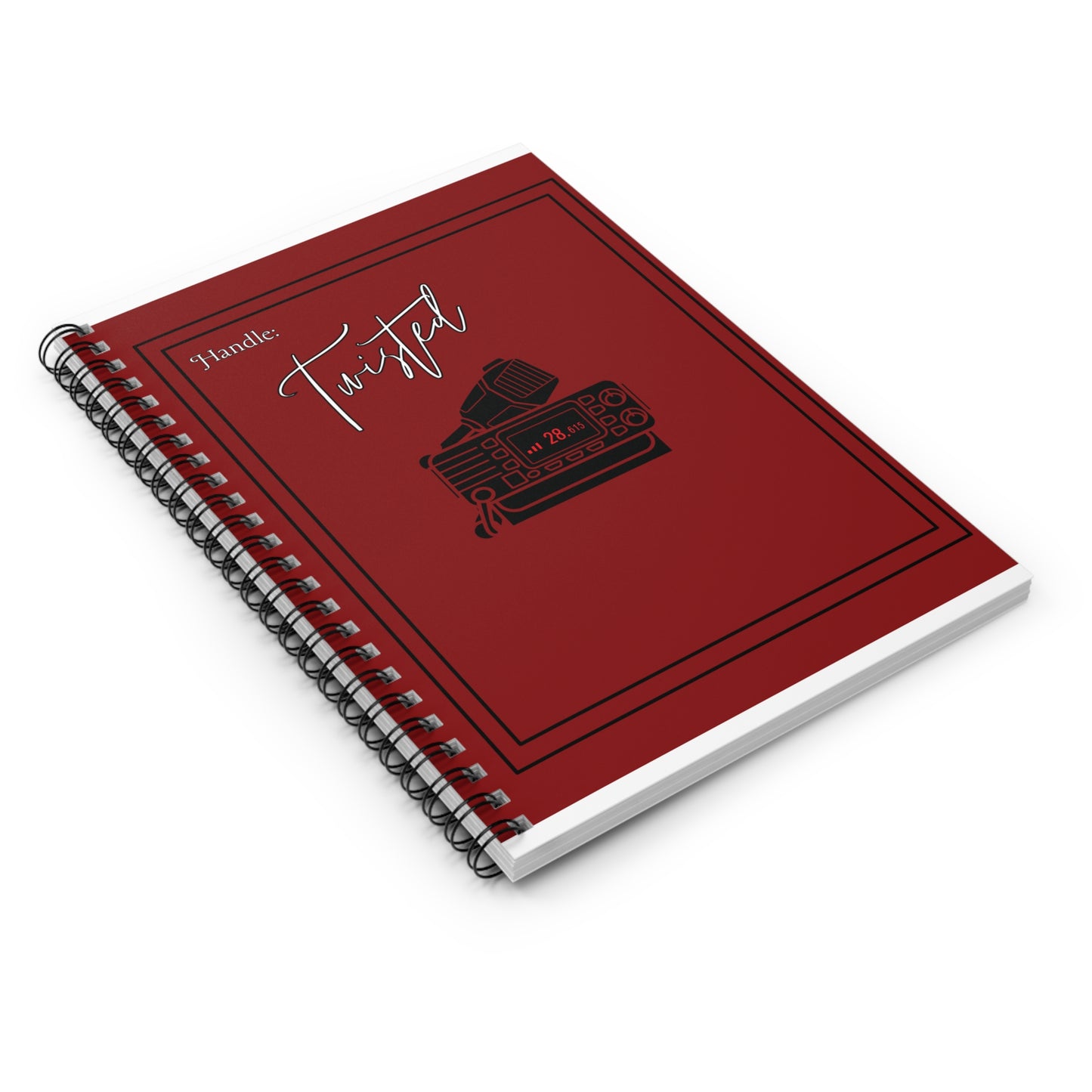 CB Radio- Red Spiral Notebook