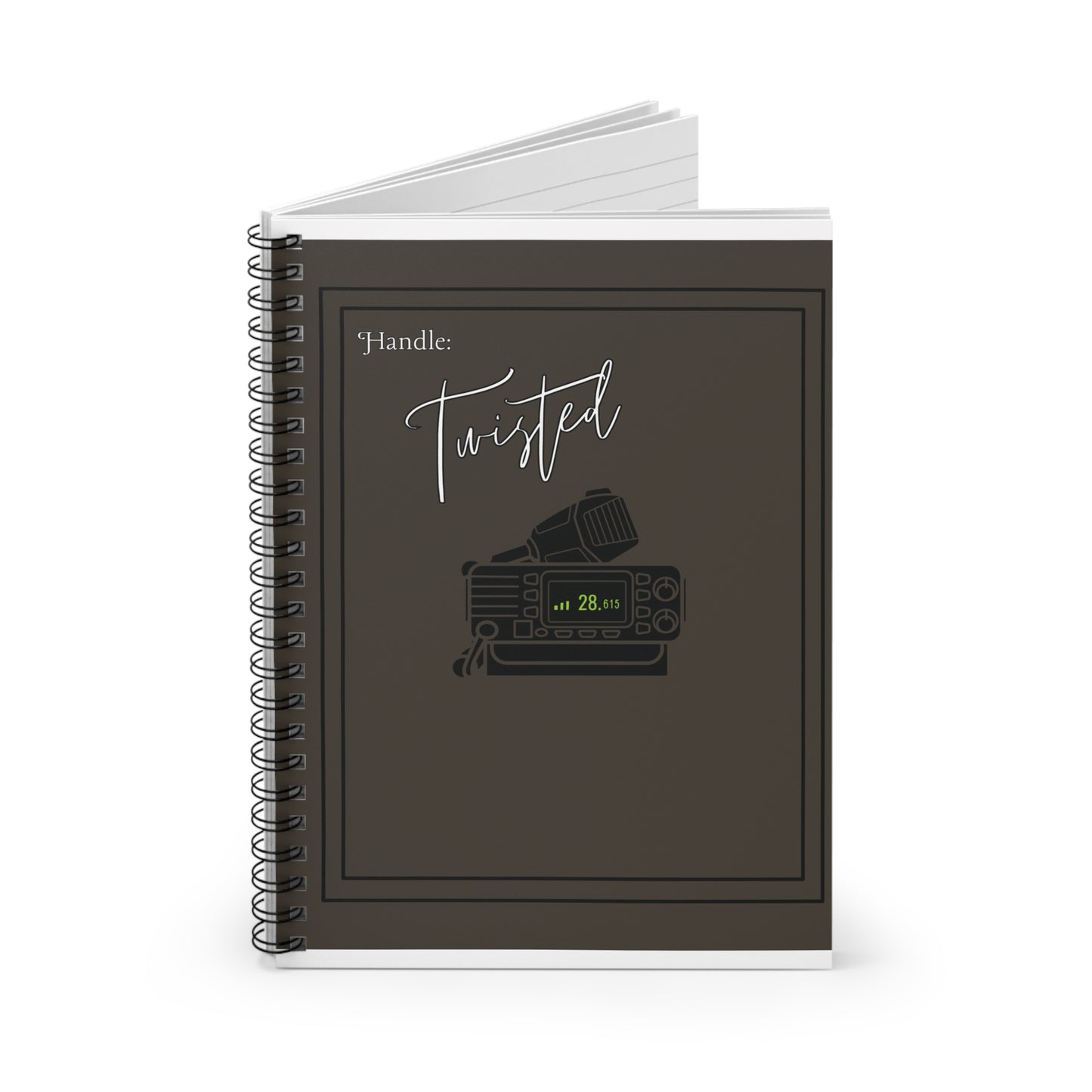 CB Radio-Grey Spiral Notebook