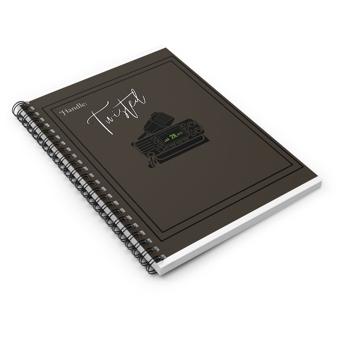CB Radio-Grey Spiral Notebook