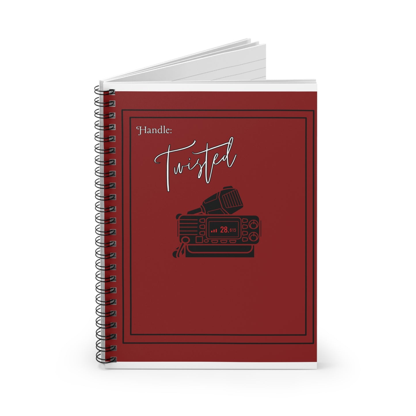 CB Radio- Red Spiral Notebook