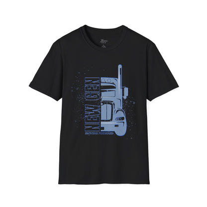 New Gen Truck Graphic T-Shirt, Unisex Softstyle Tee, Perfect for Truck Lovers, Gifts for Dad, Casual Wear, Birthday Present