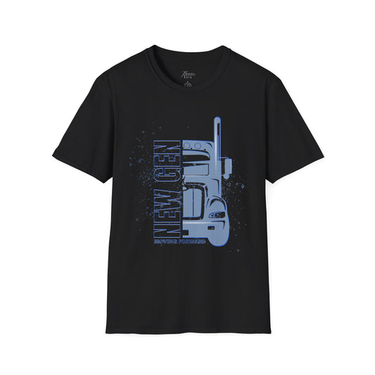 New Gen Truck Graphic T-Shirt, Unisex Softstyle Tee, Perfect for Truck Lovers, Gifts for Dad, Casual Wear, Birthday Present