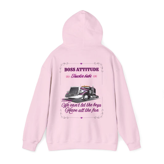 Boss Attitude-Trucker babe Hoodie
