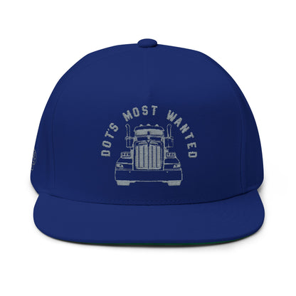 Embroidered Trucker Cap - DOT'S Most Wanted Semi-Truck Design
