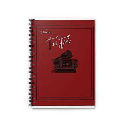 CB Radio- Red Spiral Notebook