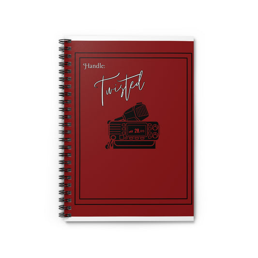 CB Radio- Red Spiral Notebook