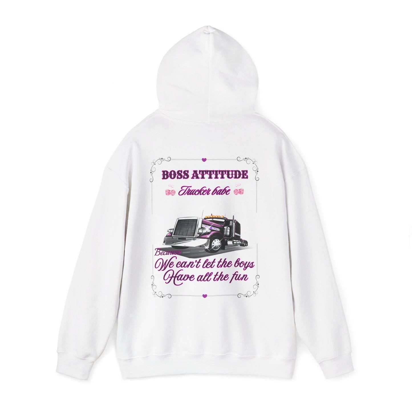 Boss Attitude-Trucker babe Hoodie