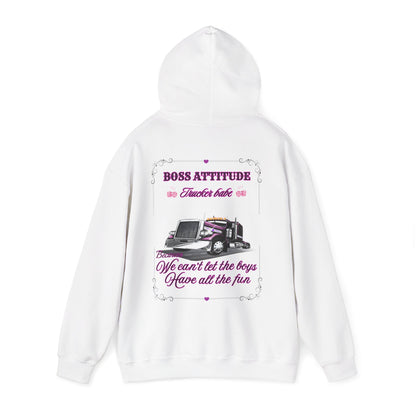 Boss Attitude-Trucker babe Hoodie