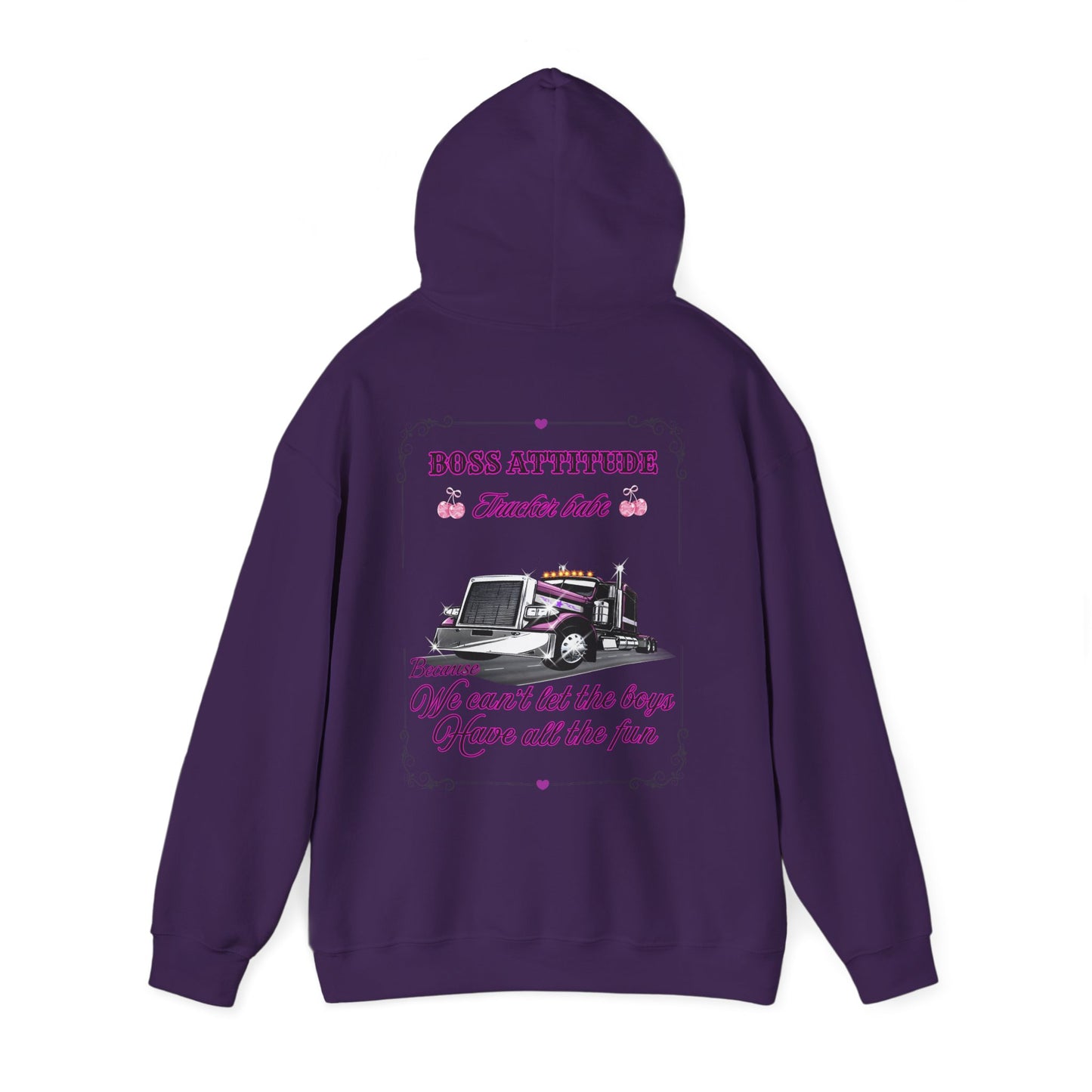 Boss Attitude-Trucker babe Hoodie