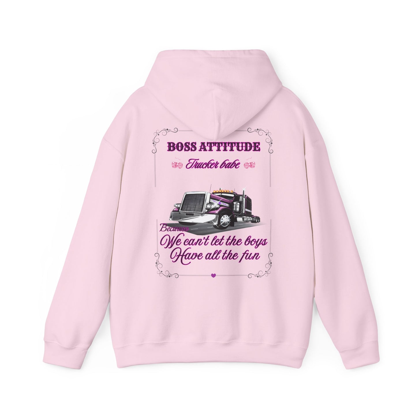 Boss Attitude-Trucker babe Hoodie