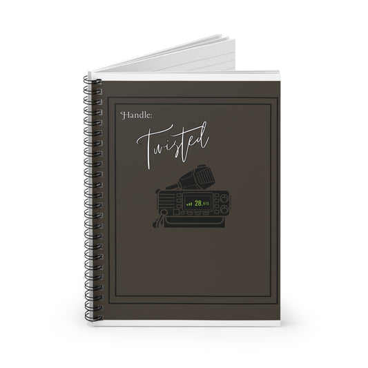 CB Radio-Grey Spiral Notebook