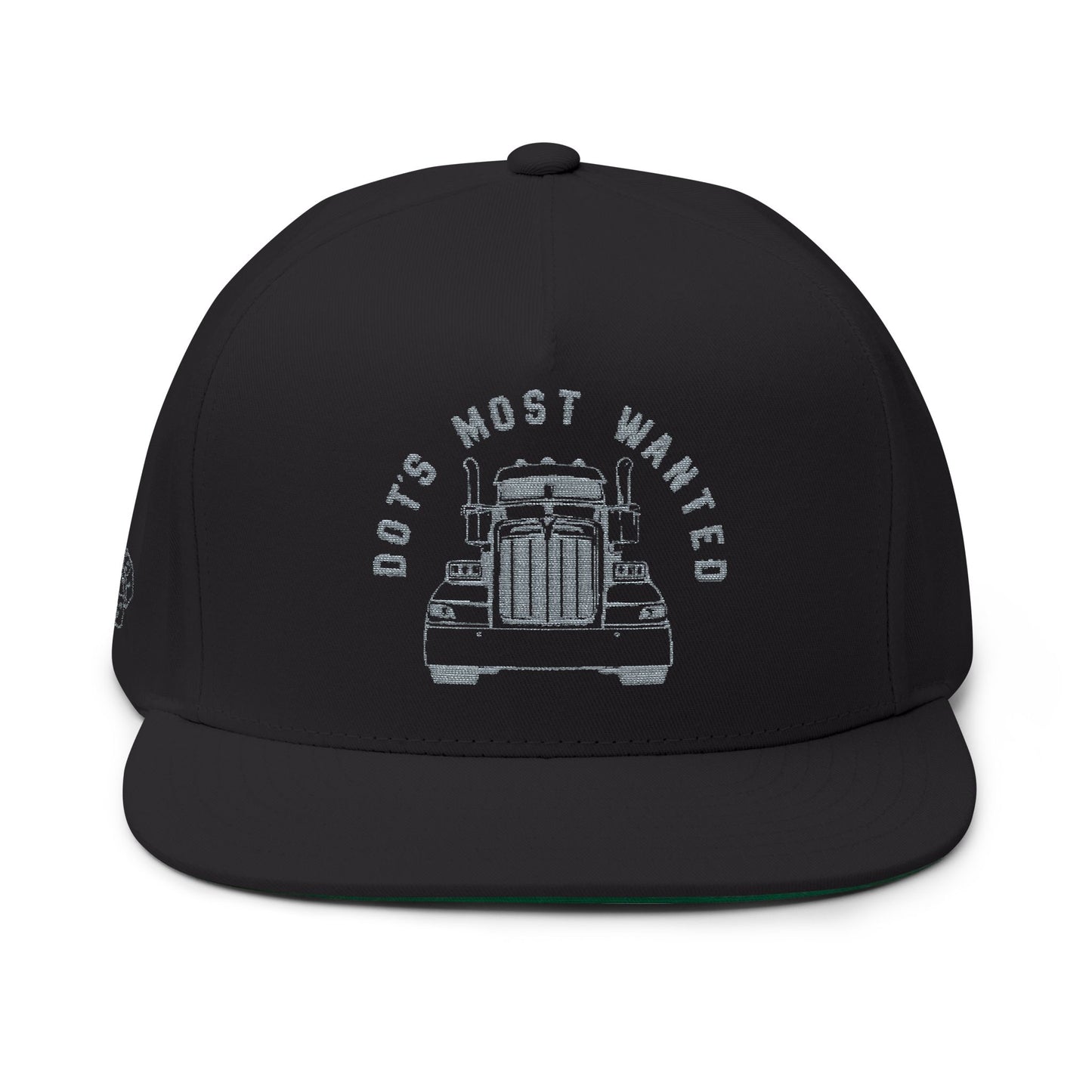 Embroidered Trucker Cap - DOT'S Most Wanted Semi-Truck Design
