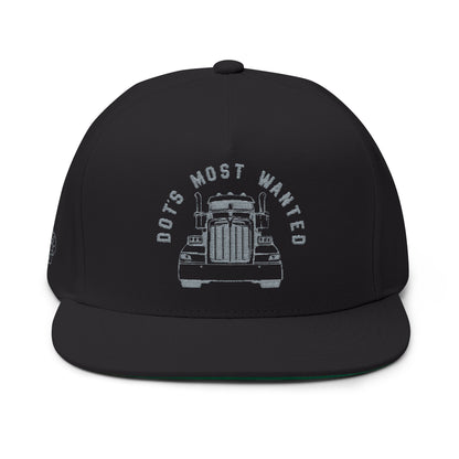 Embroidered Trucker Cap - DOT'S Most Wanted Semi-Truck Design
