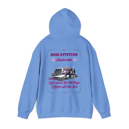 Boss Attitude-Trucker babe Hoodie