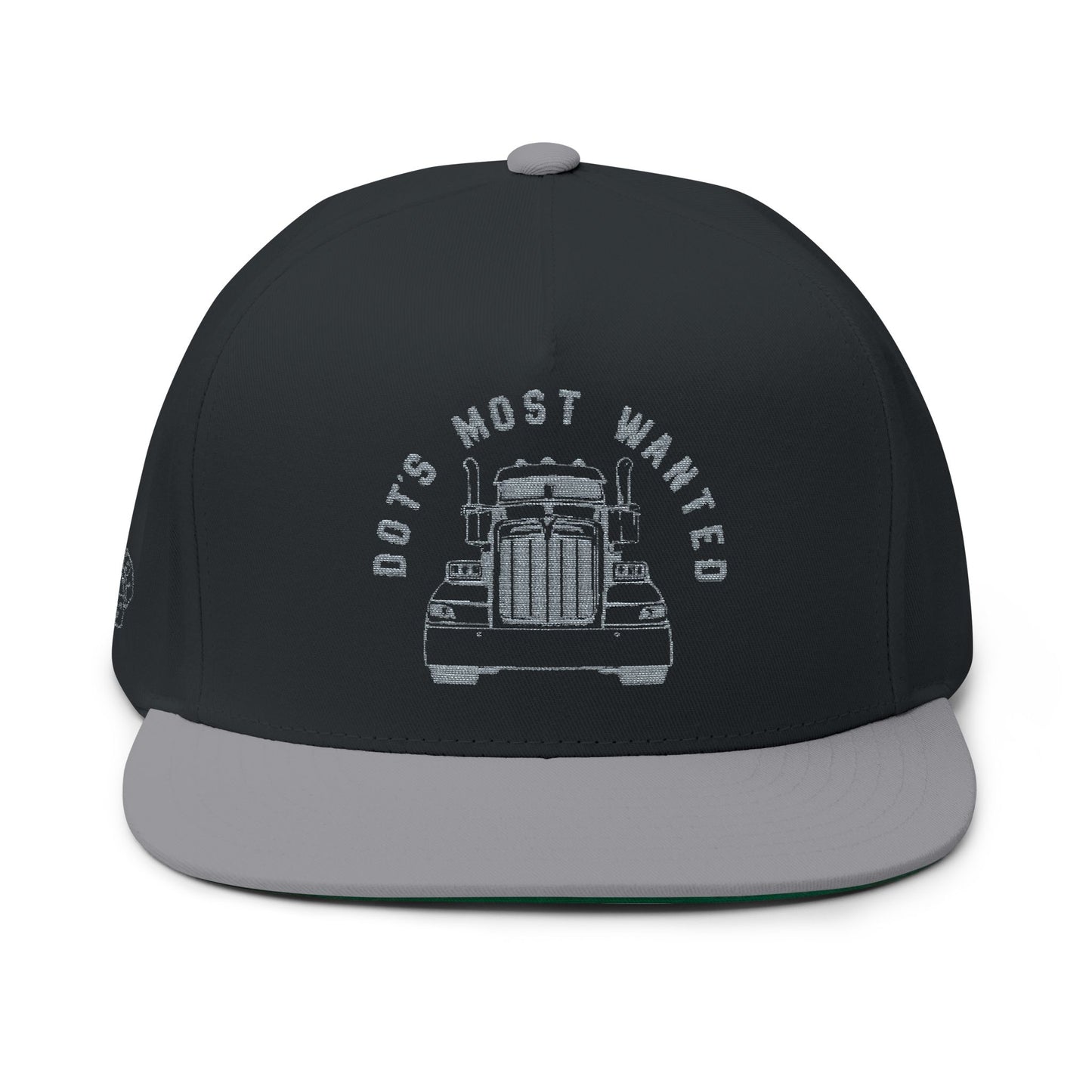 Embroidered Trucker Cap - DOT'S Most Wanted Semi-Truck Design